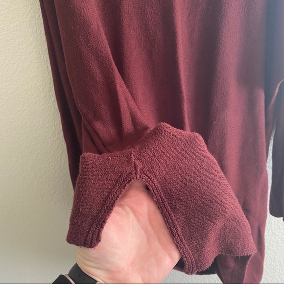 Burgundy Tunic Sweater - Picture 5 of 5
